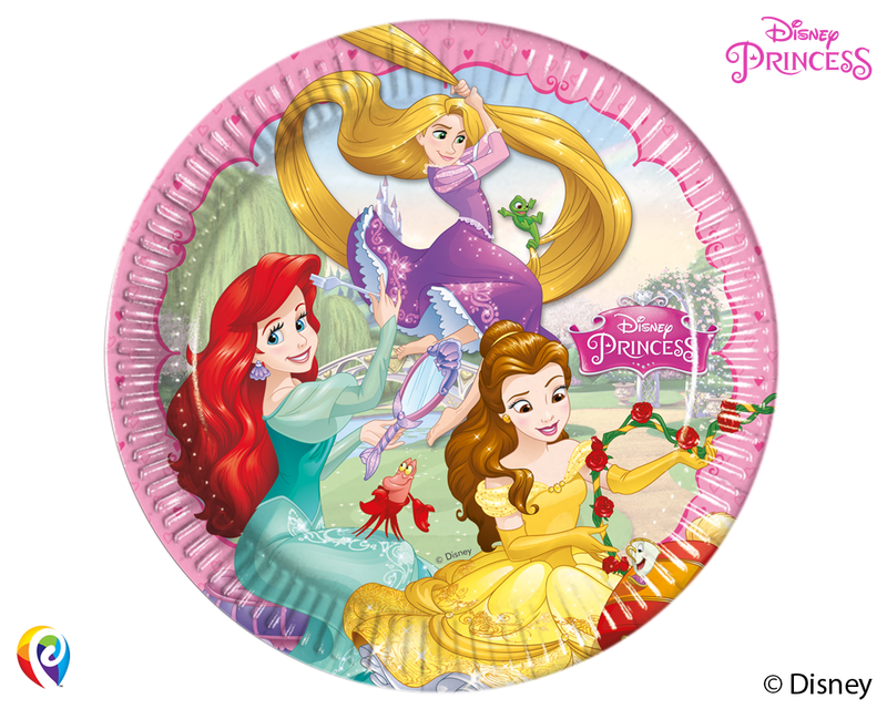 8 Disney Princess Paper Party Plates