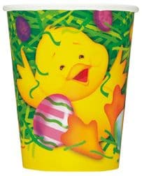 8 Easter Ducky Theme Paper Party Cups