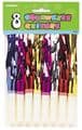 8 Fringed Squawker Party Noise Makers
