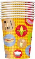 8 Luau Summer Barbeque Paper Party Cups