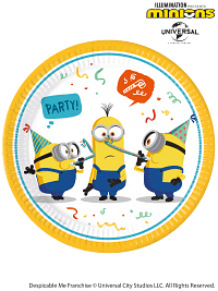 8 Minion The Rise Of Gru Paper Plates