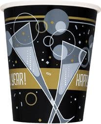 8 New Year Bubbly Paper Party Cups