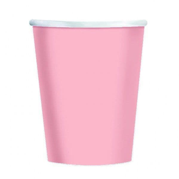 8 Pink Paper Party Cups