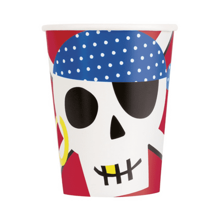 8 Pirate Fun Paper Party Cups