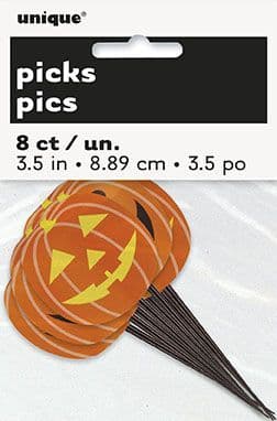 8 Plastic Pumpkin Food Decorations