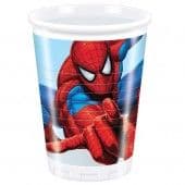 8 Spiderman Plastic Party Cups