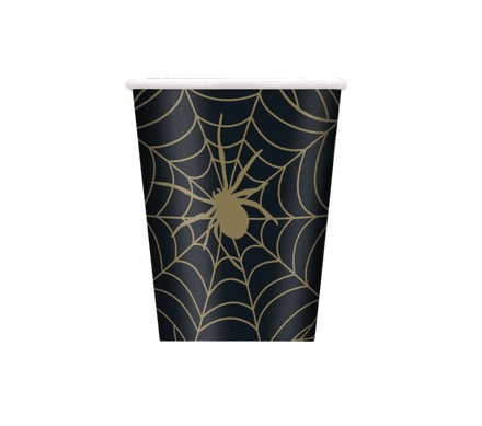 8 spiderweb Paper Party Cups