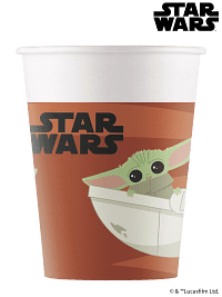 8 Star Wars Mandalorian Paper Party Cups