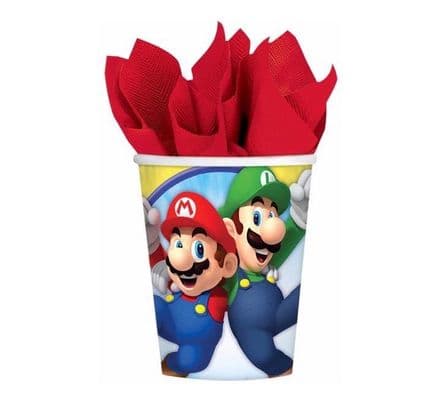 8 Super Mario Paper Party Cups