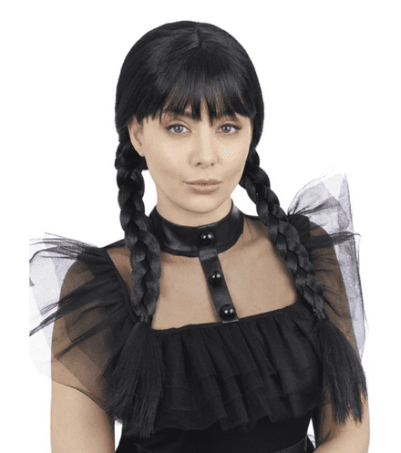 Adult's Gothic School Girl Wig