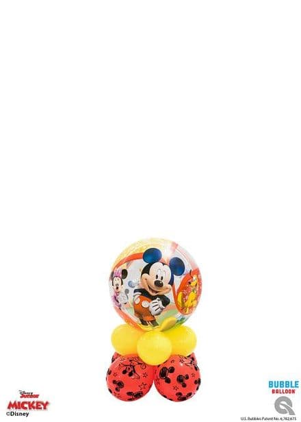 Air Filled Large Minnie / Mickey Bubble On Balloon Base