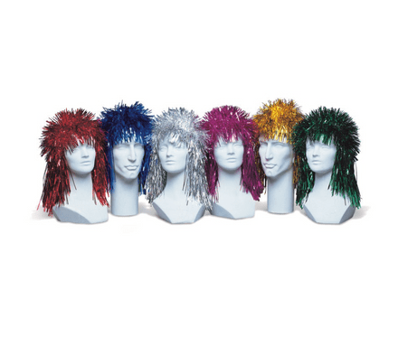 Assorted Colour Punk Tinsel Wig