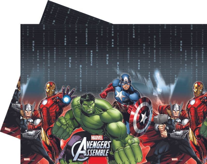 Avengers Assemble Theme Plastic Tablecover