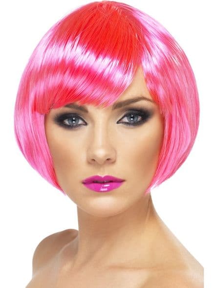 Babe Wig In Neon Pink