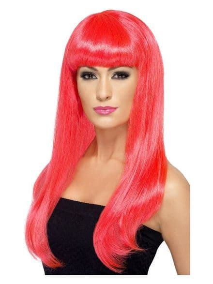 Babelicious Wig In Neon Pink