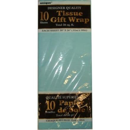 Baby Blue Tissue Paper 10 Sheet Pack