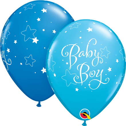 Baby Boy Blue Balloons