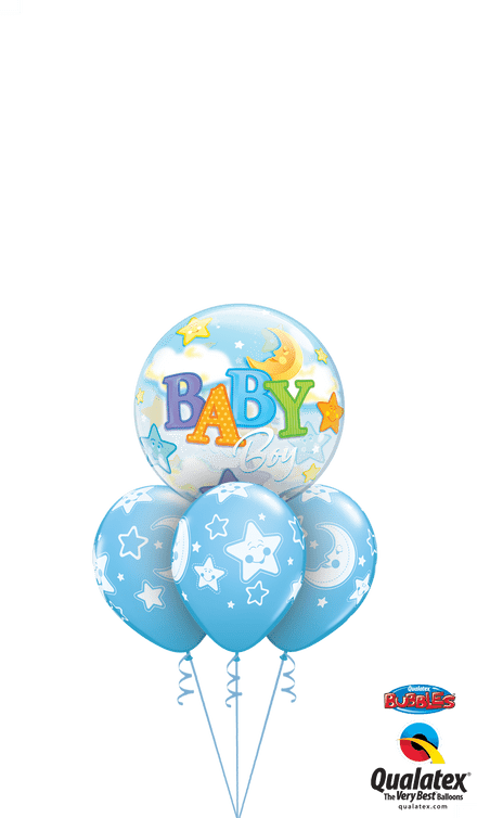 Baby Boy Bubble Layer Bouquet