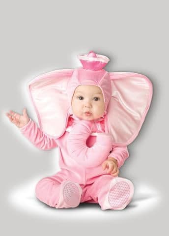 Baby Pink Elephant Costume