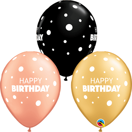 Birthday Big & Little Dots Balloons