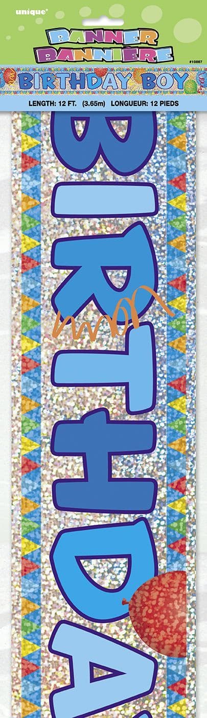 Birthday Boy Foil Banner