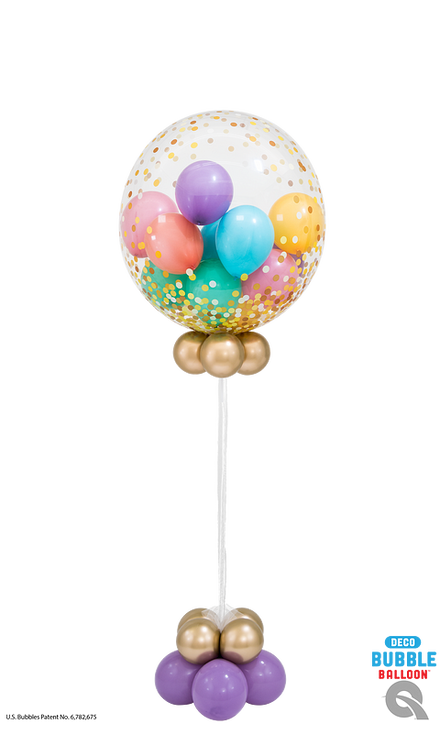 Birthday Gold & Jelly Gumball Bubble