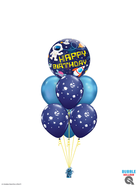 Birthday Outer Space Bubble Double Luxury Layer