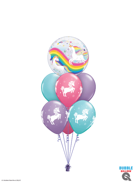 Birthday Unicorn Bubble Double Luxury Layer