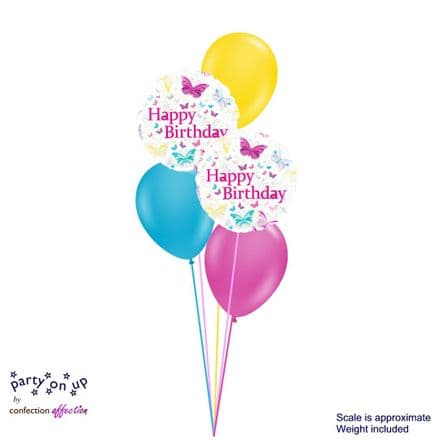 Birthday Vibrant Butterflies Classic Bouquet