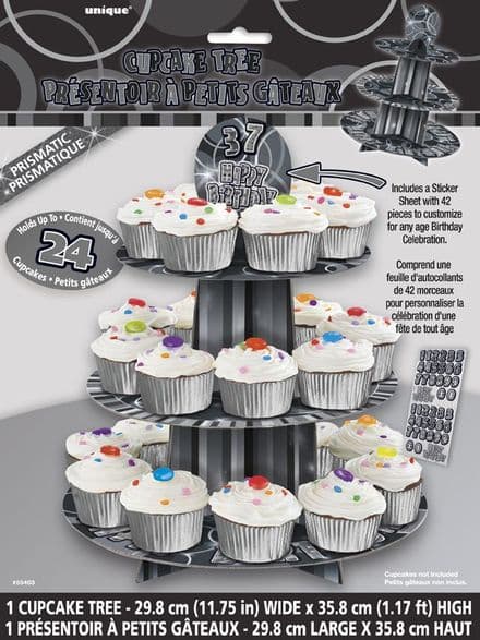 Black Glitz Cupcake Stand