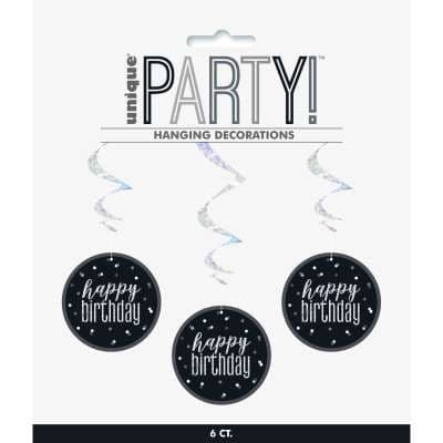 Black Glitz Hanging Decoration