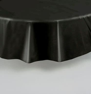 Black Round Tablecover 84