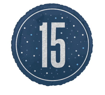 Blue 15 Foil Balloon