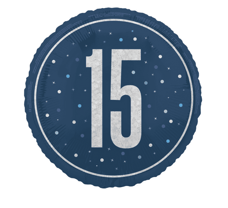 Blue 15 Foil Balloon