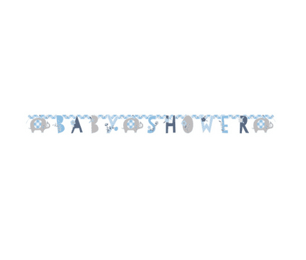 Blue 'Baby Shower' Banner