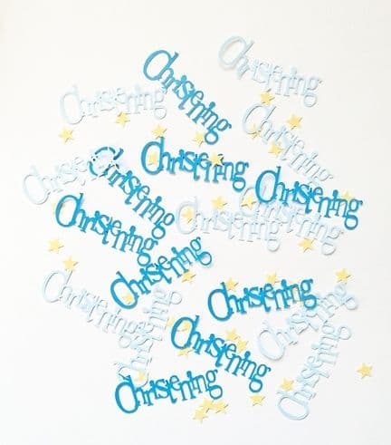 Blue Christening Confetti