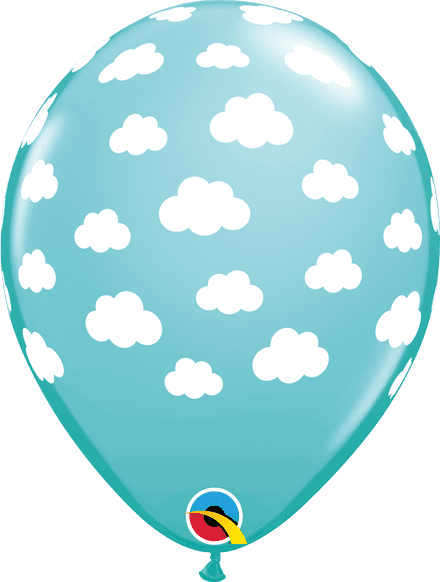 Blue Clouds Latex Balloons