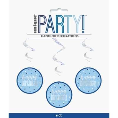 Blue Glitz Hanging Decoration