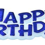 Blue Happy Birthday Motto