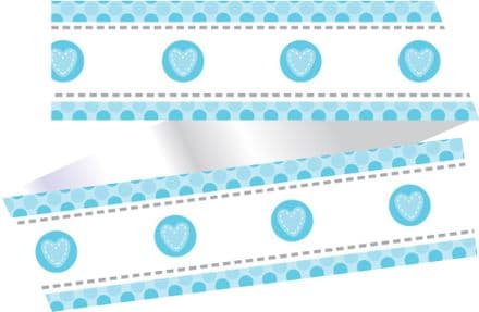 Blue Stitch Cake Frill