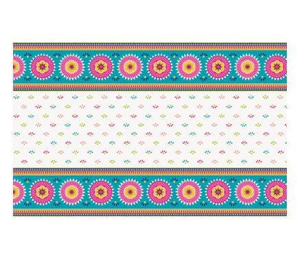 Boho Fiesta Party Plastic Tablecover