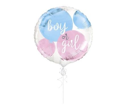 Boy Or Girl? Gender Reveal Party Foil Helium Balloon