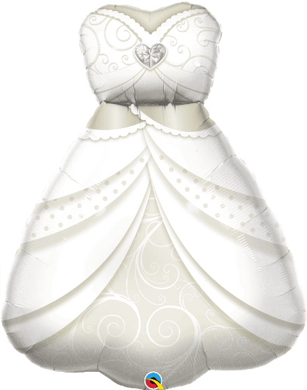 Brides Dress Super Shape Foil Balloon
