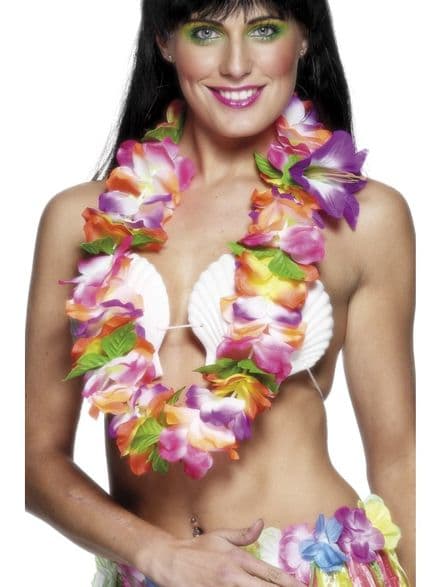 Brightly Coloured Hawaiian Flower Lei