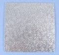 Cake Card Silver Square 11"