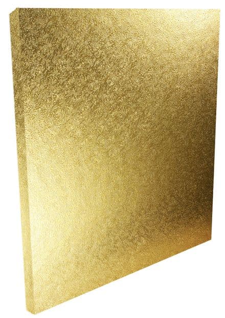 Cake Drum Gold Square 10"