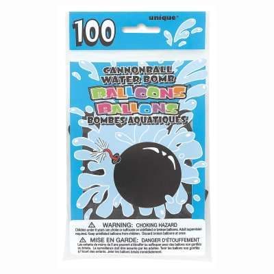 Cannon Ball Water Bomb Balloons 100pk