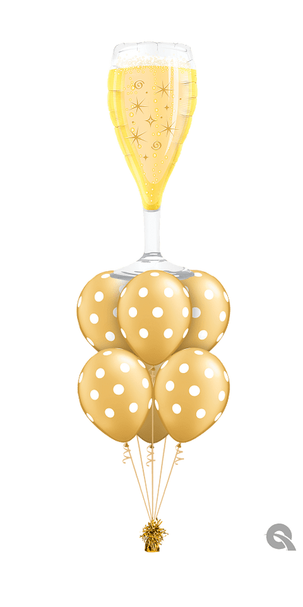 Celebrate Bubbly Wine Glass Layer Bouquet