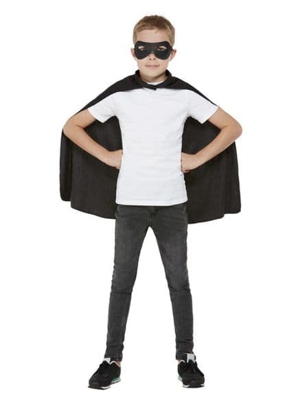 Childs Black Cape & Eyemask