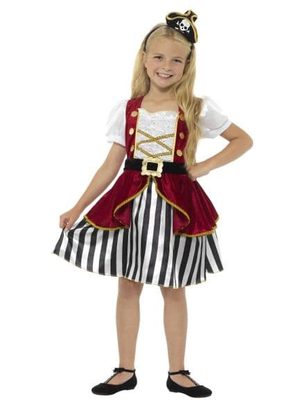 Childs Deluxe Pirate Girl Costume